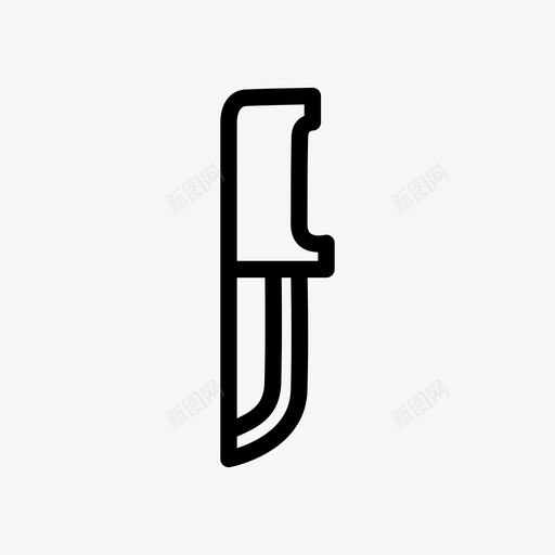 刀武器刺图标svg_新图网 https://ixintu.com 刀 刃 切片 刺 暗器 武器 锐器 防护