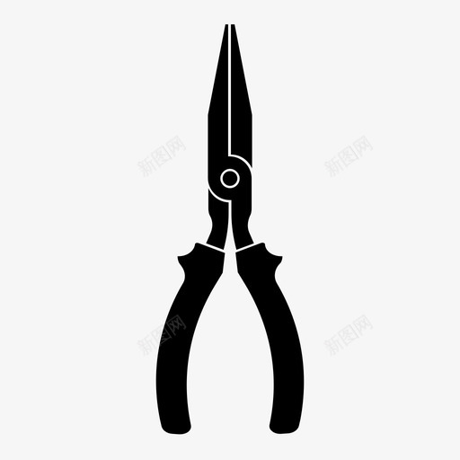 钳子工具修理图标svg_新图网 https://ixintu.com 修理 工具 建筑 木工 设备 钳子