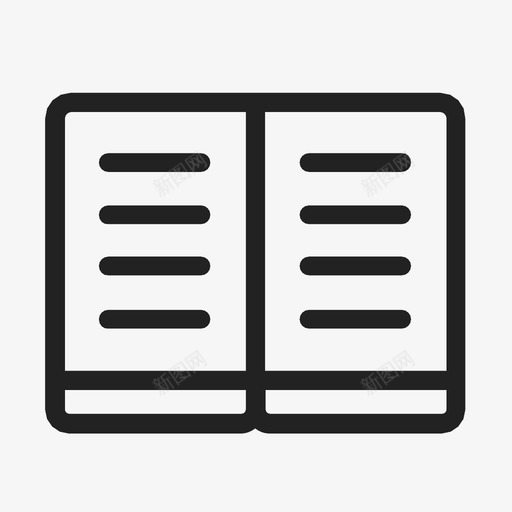 书小说阅读图标svg_新图网 https://ixintu.com 书 作家 写作 小说 阅读