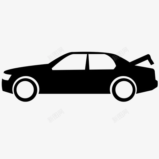 轿车后备箱旅行图标svg_新图网 https://ixintu.com 后备箱 旅行 汽车 经济型轿车 轿车 运输 通勤 驾驶