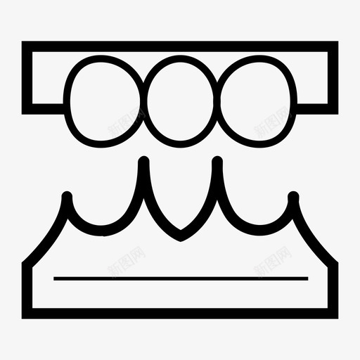 密封条密封件密封剂图标svg_新图网 https://ixintu.com 垫圈 塑料窗 密封件 密封剂 密封条