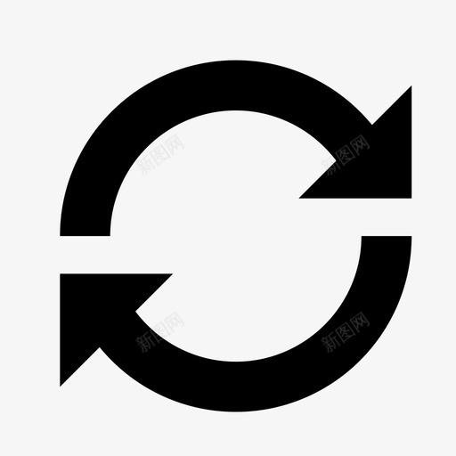 刷新复制重做图标svg_新图网 https://ixintu.com against continuous infinate reset 刷新 回收 复制 循环 重做