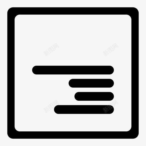 文字向下对齐文字对齐图标svg_新图网 https://ixintu.com 文字向下对齐 文字对齐