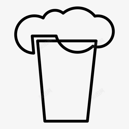 啤酒玻璃泡沫图标svg_新图网 https://ixintu.com 啤酒 泡沫 玻璃 酒吧 酒精饮料 饮料
