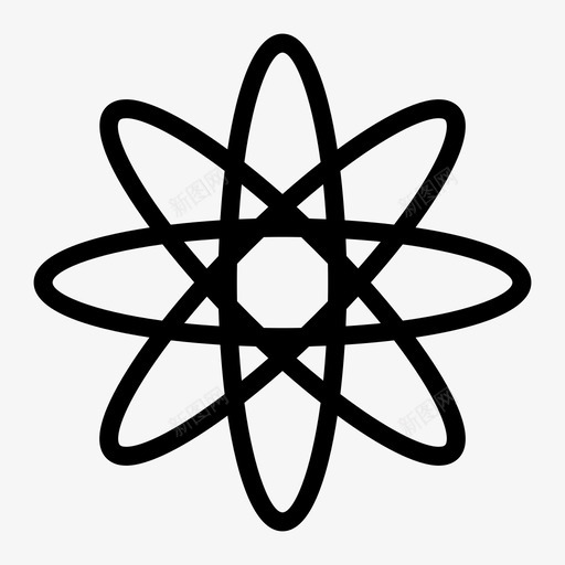 原子实验室核图标svg_新图网 https://ixintu.com 原子 实验室 核 科学 科学家