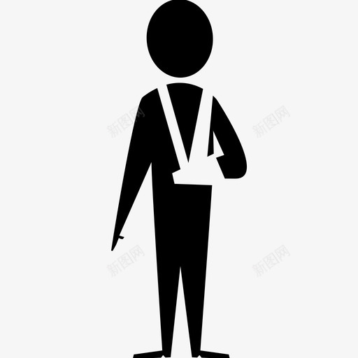 手断了受伤了医院排队图标svg_新图网 https://ixintu.com 医院排队 受伤了 在医院 在医院等着 意外 手断了 胳膊断了