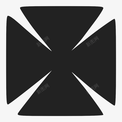 圣殿十字架图案对象图标svg_新图网 https://ixintu.com 图案 圣殿十字架 对象 形状 符号