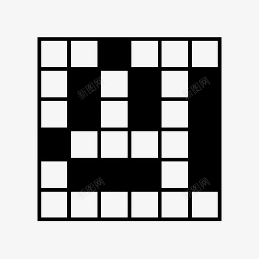 填字游戏乐趣游戏图标svg_新图网 https://ixintu.com 乐趣 单词 填字游戏 娱乐 测验 游戏 益智 网格
