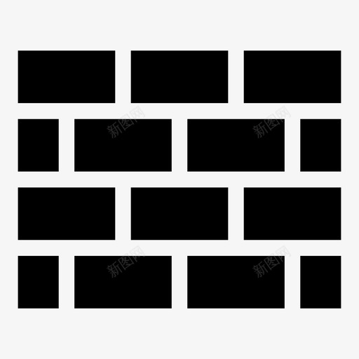 砖墙盾牌安全图标svg_新图网 https://ixintu.com 安全 建筑 盾牌 砖块 砖墙 防护 防火墙 防病毒