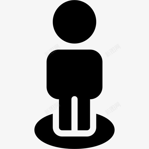 街景地图导航图标svg_新图网 https://ixintu.com 个人 地图 地图和位置-实心 实心图标 导航 形状 搜索 标志 街景 路径 路线