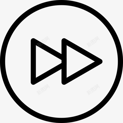 下一个下一个音乐下一首歌图标svg_新图网 https://ixintu.com 下一个 下一个曲目 下一个音乐 下一首歌 右箭头 声音 形状 播放器 符号 线图标 音乐