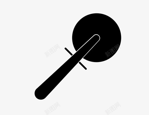 披萨刀厨房用具午餐图标svg_新图网 https://ixintu.com 准备 副厨师长 午餐 厨房用具 披萨刀 披萨切片机 餐厅