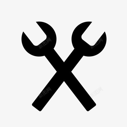 扳手锤子手动扳手图标svg_新图网 https://ixintu.com 多重设置 手动扳手 扳手 机械 机械工具 螺丝刀 设置 锤子