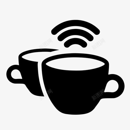 协同工作协同工作环境咖啡杯图标svg_新图网 https://ixintu.com wifi信号 协同工作 协同工作环境 协同工作空间 咖啡杯 工作区