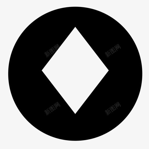 钻石牌组图标svg_新图网 https://ixintu.com 牌组 钻石