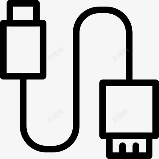 usb电缆插图行业标准图标svg_新图网 https://ixintu.com usb电缆 形状 技术 技术硬件 插图 机械 标志 电源 线图标 行业标准