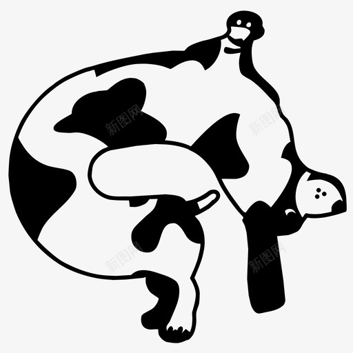 橡胶狗小狗宠物狗图标svg_新图网 https://ixintu.com 向后弯 宠物狗 小狗 弯腰狗 斑点狗 橡胶狗