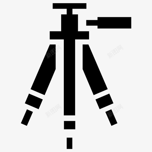 三脚架指南针三角架图标svg_新图网 https://ixintu.com 三脚架 三角架 指南针