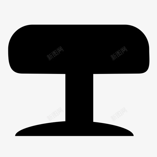 脚垫垫子脚凳图标svg_新图网 https://ixintu.com 凳子 吧台凳 垫子 脚凳 脚垫