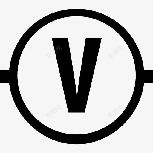电压表电子电子电路图标svg_新图网 https://ixintu.com 工程 工程师 技术 电压表 电子 电子电路 电气 电气工程 硬件