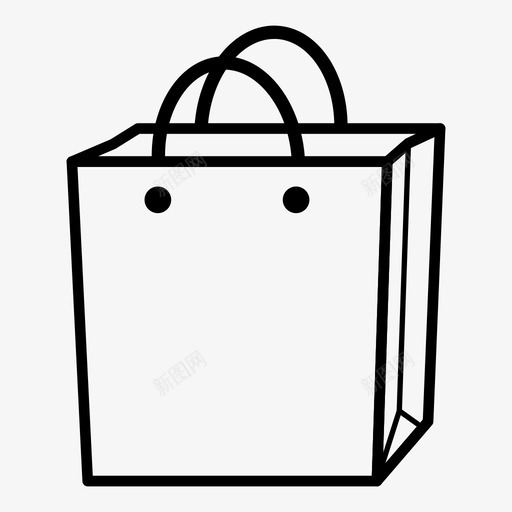 购物袋包纸袋图标svg_新图网 https://ixintu.com 书包 包 小袋 纸袋 购物袋 采购