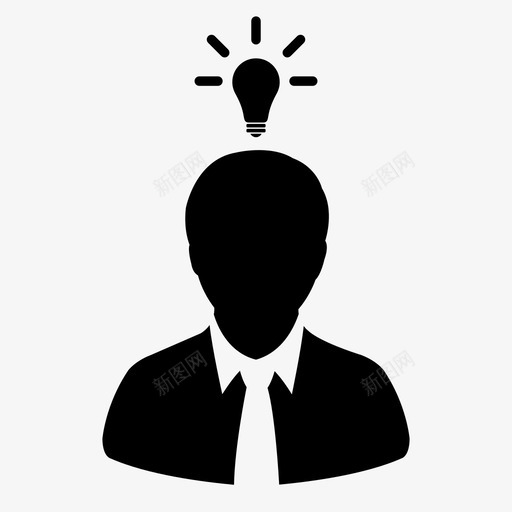 用户网络新想法图标svg_新图网 https://ixintu.com 个人 人员搜索 办公室 办公室人员 合作伙伴 思想 意见 新想法 用户 用户图标想法 网络