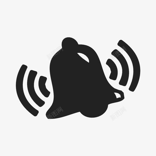 铃闹钟铃声图标svg_新图网 https://ixintu.com 铃 铃声 闹钟