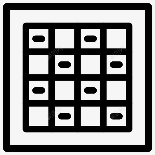 棋盘战略游戏战略图标svg_新图网 https://ixintu.com 形状 战略 战略游戏 方块 棋子 棋盘 游戏令牌 游戏棋子 玩板 线图标