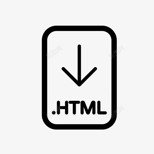 html文件网页超文本标记语言图标svg_新图网 https://ixintu.com html文件 下载 各种文件 文件图标 文件扩展名 文件格式 网页设计 超文本标记语言