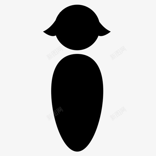 女浴室人图标svg_新图网 https://ixintu.com 人 女 洗手间 浴室