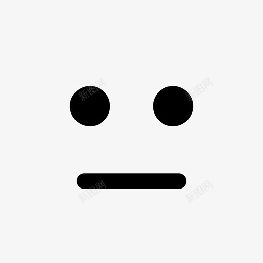 中立坚忍害怕的脸图标svg_新图网 https://ixintu.com 中立 优柔寡断 坚忍 害怕的脸 表情 被动 轮廓