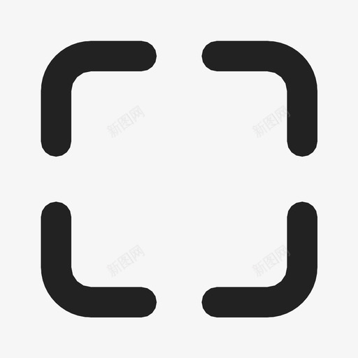 选择边框角点图标svg_新图网 https://ixintu.com 外部 虚线 角点 边 边框 选择