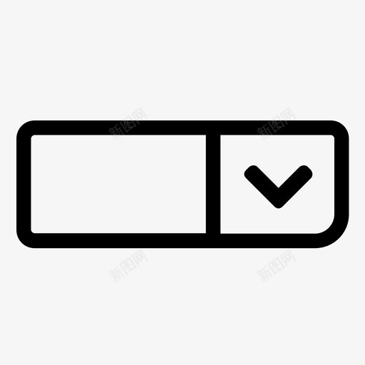 下拉列表组件ui图标svg_新图网 https://ixintu.com ui ui元素 下拉列表 组件