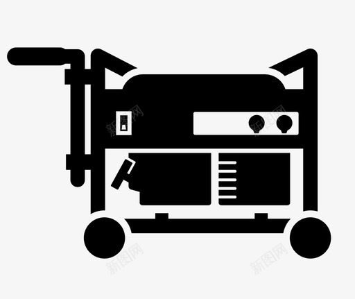 柴油发电机图标svg_新图网 https://ixintu.com 柴油发电机