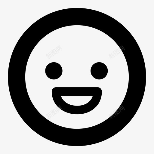 笑笑脸人图标svg_新图网 https://ixintu.com 人 哈哈 幸福 开心 开玩笑 笑 笑脸 脸 表情 迷你人