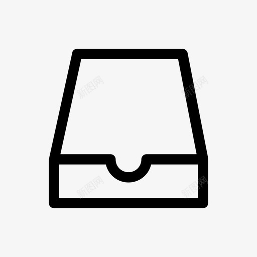 收件箱收藏驱动器图标svg_新图网 https://ixintu.com 基本轮廓图标 托盘 收件箱 收藏 电子邮件 邮件 驱动器