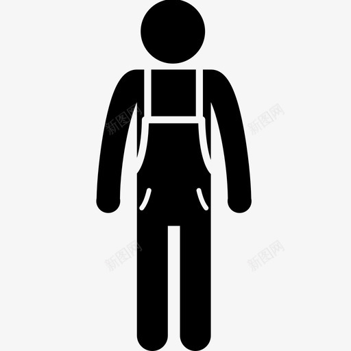 男工人图标svg_新图网 https://ixintu.com 人 工 工作 工装 建筑工 杂工 男