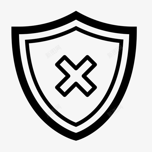 盾牌护卫中世纪图标svg_新图网 https://ixintu.com 中世纪 保护 失败 安保 安全 家族徽章 护卫 盾牌 装配
