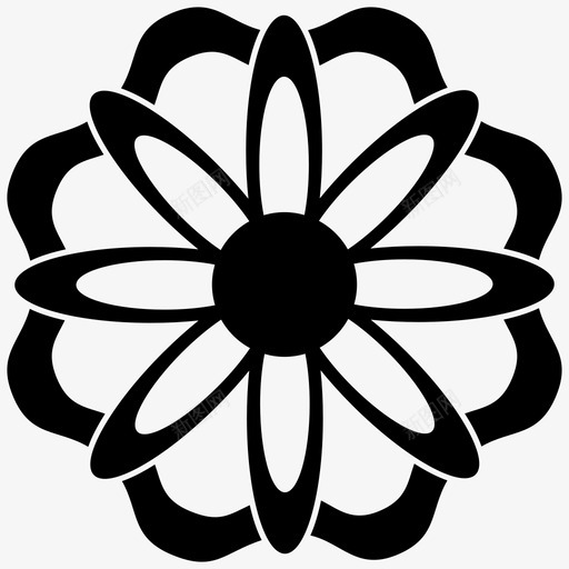 图案亚洲花卉图标svg_新图网 https://ixintu.com 亚洲 图案 花卉 花朵