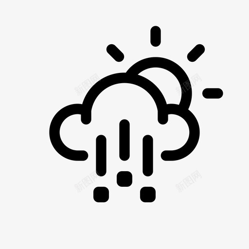 部分冰雹天气要素天气状况图标svg_新图网 https://ixintu.com 冰雹天气 冻雨 天气状况 天气要素 好天气 季节 温度 部分冰雹