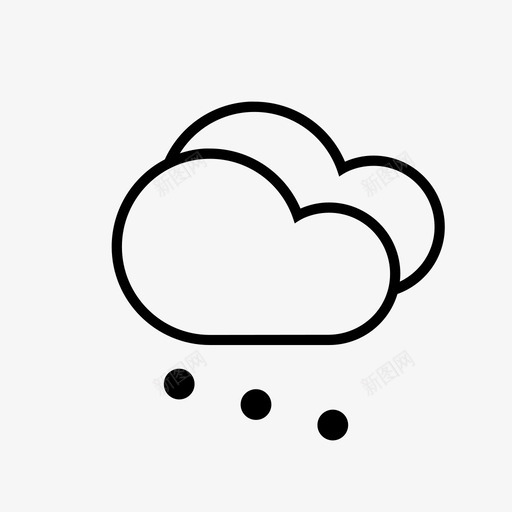 冰雹云雪图标svg_新图网 https://ixintu.com 云 冬天 冰雹 天气 雪