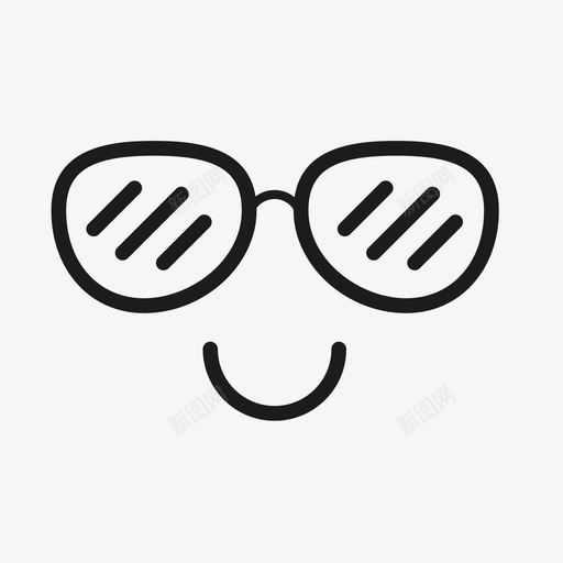 太阳镜微笑笑脸图标svg_新图网 https://ixintu.com 周末 墨镜 太阳眼镜 太阳镜 度假 微笑 旅游 旅行 笑脸
