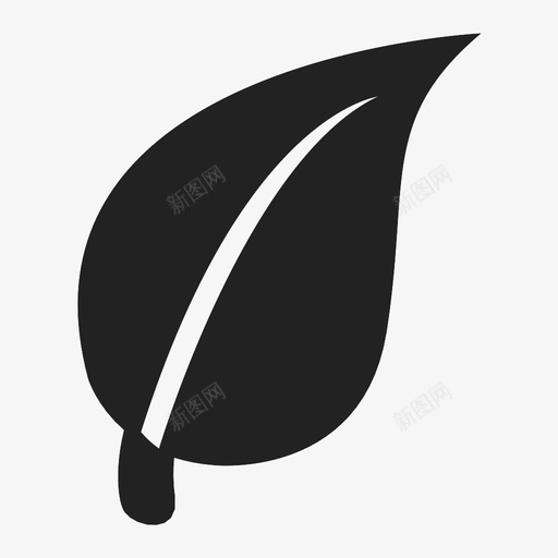 叶子生长自然图标svg_新图网 https://ixintu.com 叶子 树 植物 生长 自然