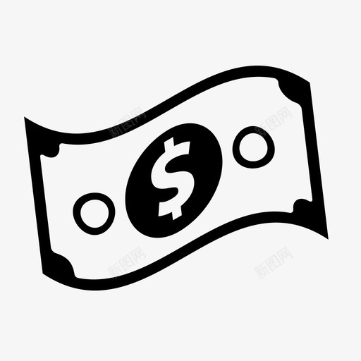 货币储蓄省钱图标svg_新图网 https://ixintu.com 储蓄 兑换 拥有 省钱 美元符号 美元钞票 货币 购买