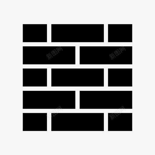 墙砌块砖墙图标svg_新图网 https://ixintu.com it 墙 建筑 砌块 砖墙 防火墙