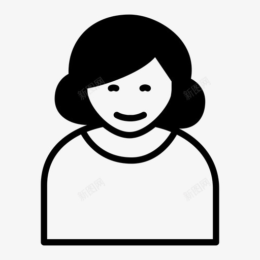 母亲亲属个人图标svg_新图网 https://ixintu.com 个人 亲属 女孩 女性 家庭关系 母亲