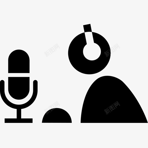 播音员体育节目剧本图标svg_新图网 https://ixintu.com 人物 体育节目 制作 剧本 广播 播音员 新闻 电台 节目 记者