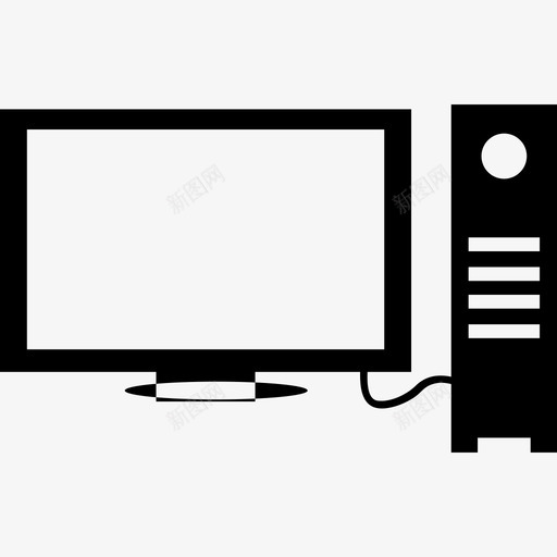 工作站计算机计算机和媒体1图标svg_新图网 https://ixintu.com 工作站 计算机 计算机和媒体1