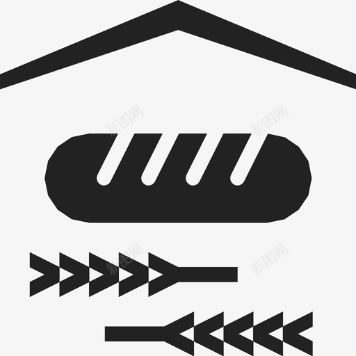 面包店商店地图图标svg_新图网 https://ixintu.com 24px rica图标 商店 地图 烘焙食品 界面 面包店 食品