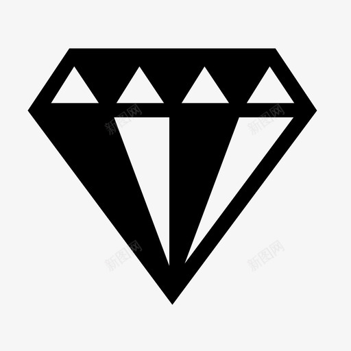 钻石贵重闪亮图标svg_新图网 https://ixintu.com 宝石 戒指 昂贵 求婚 珠宝 花哨 贵重 钻石 闪亮